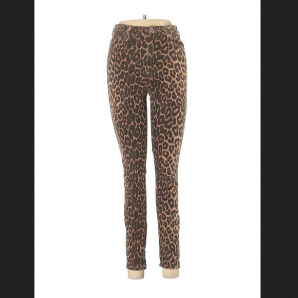 Trafaluc by Zara Leopard Print Jeggings - Picture 1 of 3